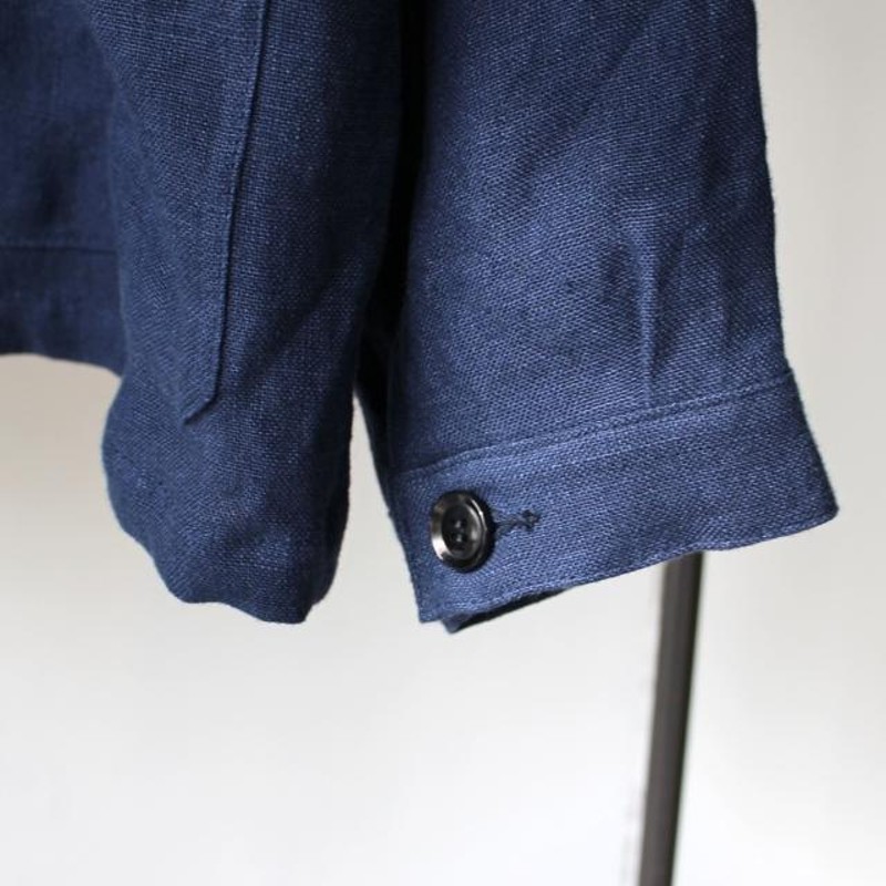 weac. リネンフレンチワークジャケット NEW FRENCH WORKJACKET （Navy ...