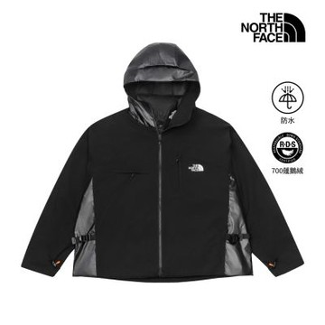 【The North Face 官方旗艦】北面UE男款黑色DRYVENT防水二合一衝鋒衣｜8HWSJK3
