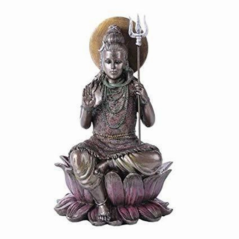 ヒンドゥー教の最高神 シヴァ神像（大黒天、不動明王） 彫刻