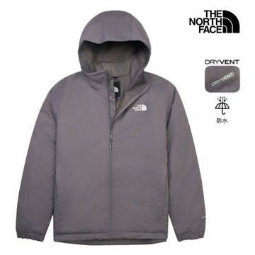 【The North Face 官方旗艦】 北面男款灰色DRYVENT防水鋪棉外套｜89TH0V3