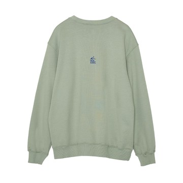 5th STREET｜中性｜ LOGO繡花長袖T恤｜綠色