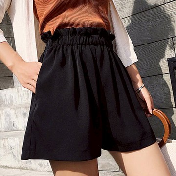 夏季新款高腰短褲女學生寬松顯瘦休閑直筒中褲闊腿運動褲