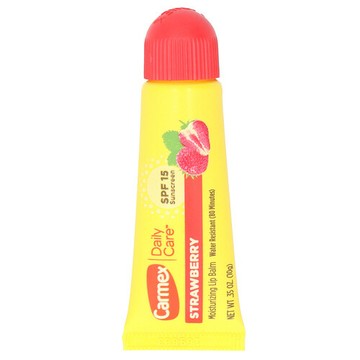 Carmex, 日常護理®，潤唇膏，SPF 15，草莓香，0.35 盎司（10 克）