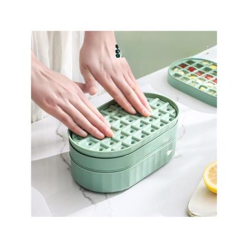 冰塊模具大容量按壓冰格硅膠制冰盒家用儲冰盒帶蓋凍冰塊神器