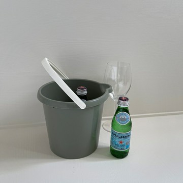 質感加厚手提水桶 儲水 圓桶 洗澡桶/3L 無印風 台灣製