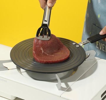 煤氣灶導熱板天然氣導熱盤燃氣灶防燒黑鍋墊鍋底解凍板帶手柄爐灶【摩可美家】