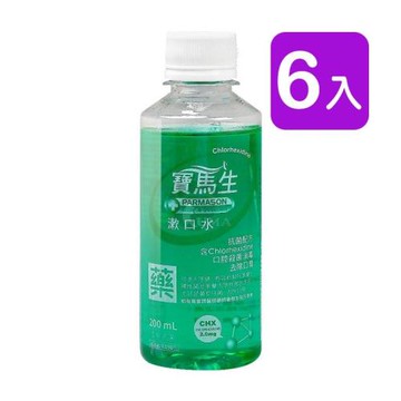 PARMASON寶齡 寶馬生漱口水 200ml (6入) 乙類成藥
