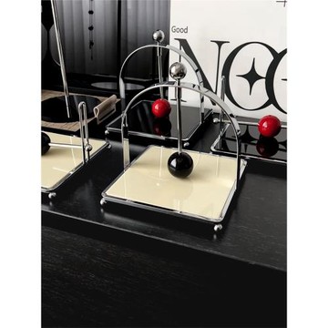 態生活 ins高級感中古風電鍍銀紙巾置物架方形餐巾紙座立式紙巾架