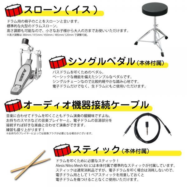 ALESIS(アレシス) NITRO MESH KIT スターターセット   セッティングマット   アンプ 