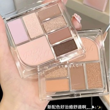 出清✨現貨 Judydoll橘朵 七巧板全能彩妝盤 玩趣眼影 自然大地色 腮紅 高光 修容 啞光珠光細緻不飛粉