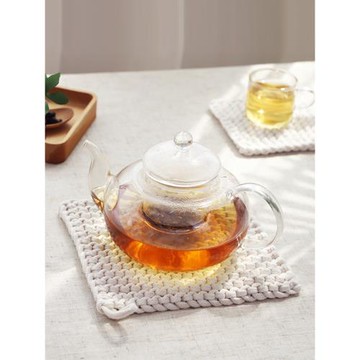 家用加厚棉繩編織耐熱防燙墊廚房水杯鍋碗碟盤子餐墊日式簡約ins