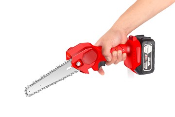 鋰電伐木鋸 充電式電鋸鋰電電鏈鋸家用迷你單手鋸小型戶外伐木鋸手持4寸6寸 【CM9994】