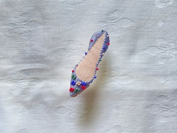 shoe shoe shoe 刺繡胸針 No.100