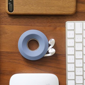 適用于蘋果耳機線數據繞線器甜甜圈多功能磁力整理收納盒卷纏線器