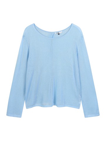 Linen Back Slit Round Point Knit Sweater (AR2KH421)