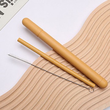 小麥環保吸管 【4色可選】小麥吸管清潔刷組 小麥環保吸管 創意吸管3件組 清潔刷 環保吸管 重複使用 清潔組 平口吸管 吸管