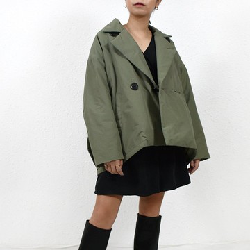 BOWEN PADDED JACKET 橄欖綠 女裝和式寬鬆夾棉外套