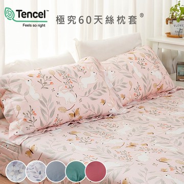 BELLE VIE 枕頭套/2入組 60支奧地利蘭精天絲 美式信封枕套/ 壓框枕套【45x75cm】 多款任選