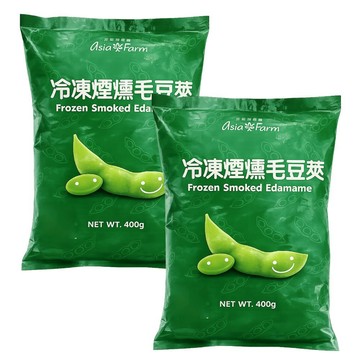 毛豆/其他 亞細亞田園 煙燻毛豆莢 400g x2包(免運組/免清洗)