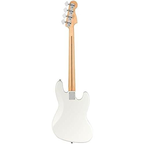 フェンダーPlayer Jazz Bass Left-Handed Electric Guitar Polar White Bundle with