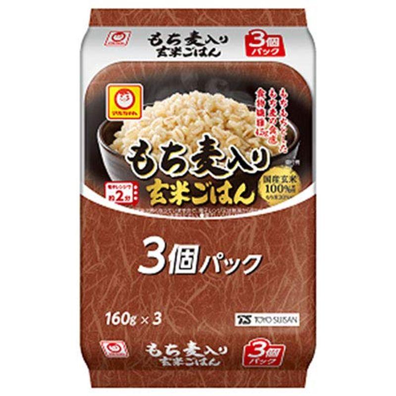 東洋水産 もち麦入り 玄米ごはん 3個パック (160g×3個)×8個入×(2ケース)