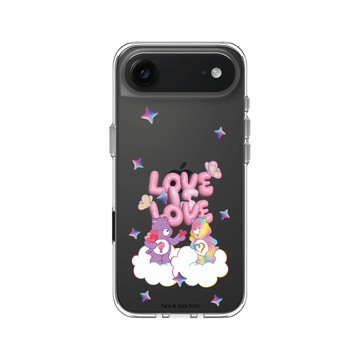 iPhone Air Clear Case（相機按鈕） 透明 - Care Bears - Love Is Love