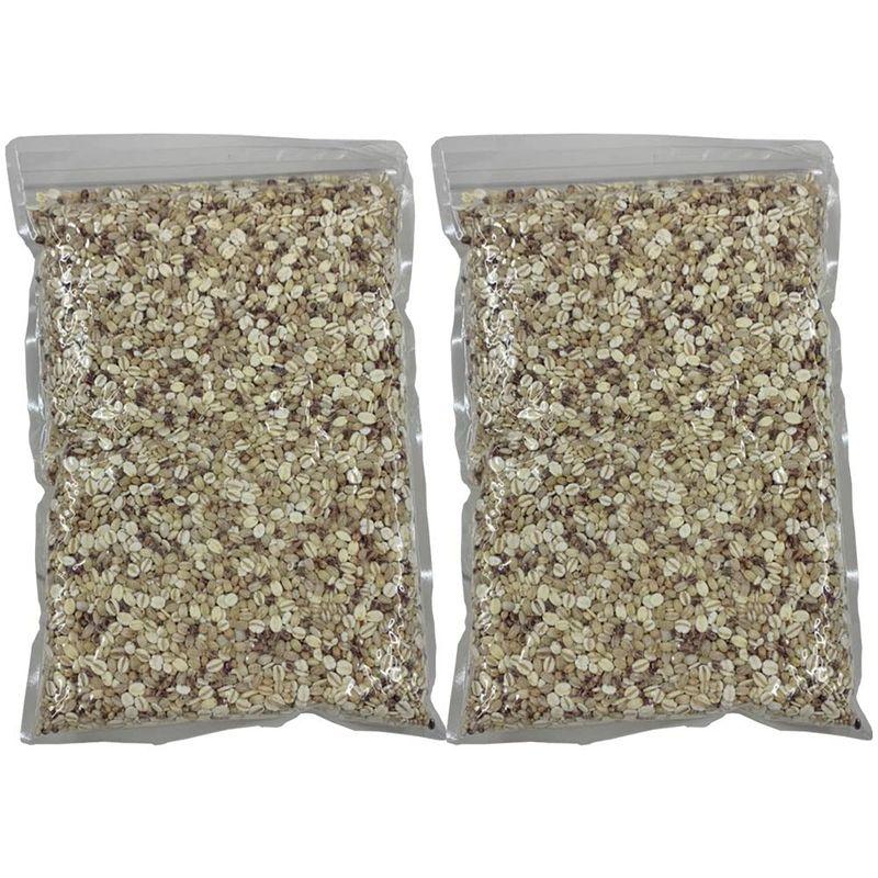 雑穀 麦 国産 麦5種ブレンド(丸麦 押麦 はだか麦 もち麦 はと麦) 1kg(500g×2袋) 一部地域を除く 雑穀米本舗