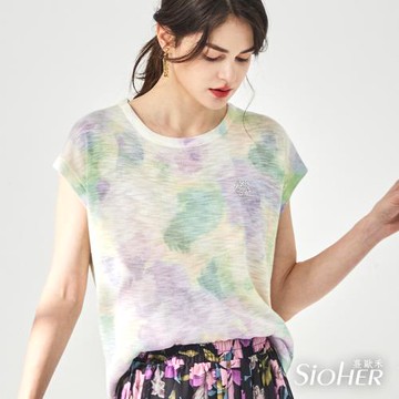 【SiOHER 熹歐禾】★霧光花影冰沁上衣三件組(女裝/女上衣/舒適/T恤)
