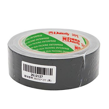 蝴蝶牌書背布膠帶/黑色/36mmx13.5M