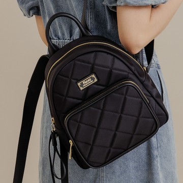 FOCUS菱格輕量防潑水真皮拼接尼龍包/手提/後背包-【共3色F7330】