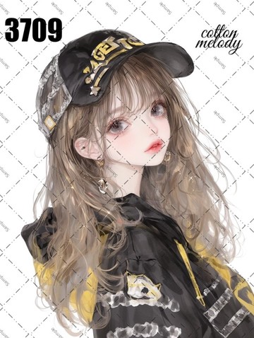 original sticker no.3709 人物貼紙 原創貼紙 原創人物貼紙 裝飾貼紙 cotton melody