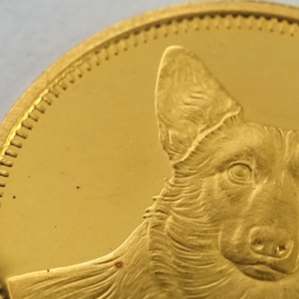  ロイヤルドッグ コイン 1991年 コーギー  犬 10オンス 10oz 英領ジブラルタル発行 エリザベス2世  金貨 純金 硬貨