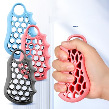los1666蜂窩矽膠握力器手掌康復握力圈握力器鍵身握力器