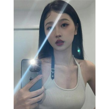 高版本虞書欣同款掛脖皮帶短款吊帶背心女辣妹露背上衣