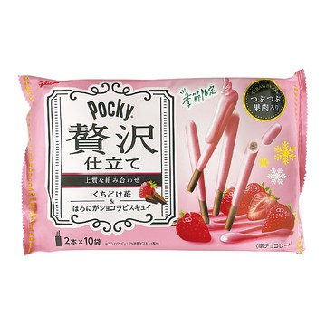 Pocky百奇 奢華草莓可可棒 100.3g