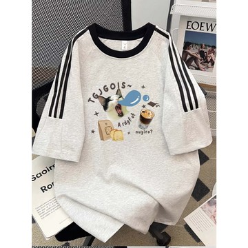 【董小姐】100%純棉 美式上衣 女生衣服 衣服女 韓國上衣 閨蜜裝 夏日穿搭 韓版上衣 正韓上衣 oversize t