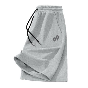 真維斯LIFE男士休閑短褲夏季純棉透氣籃球運動褲男款灰色五分褲M