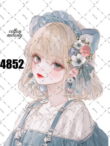 original sticker no.4852 人物貼紙 原創貼紙 原創人物貼紙 裝飾貼紙 cotton melody
