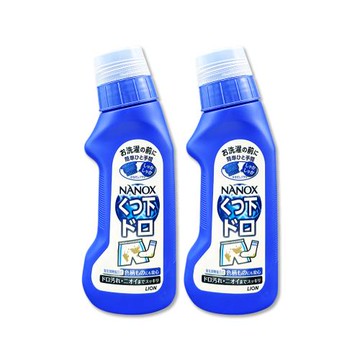 (2瓶超值組)日本LION獅王-NANOX軟毛刷頭褲子鞋襪消臭除泥漬清潔劑220g/深藍瓶(免沾手局部洗髒污,衣物芳香去味洗滌,白衣彩衣迷迭香預潔劑)