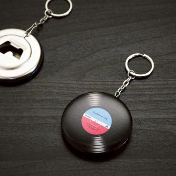 【耳機狗】金屬唱片開罐器鑰匙圈