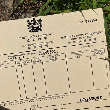明信片 | #99 結婚證書