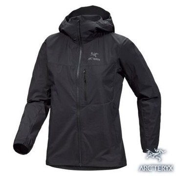 【ARCTERYX 始祖鳥】女 Squamish Hoody 防潑水防風超輕薄連帽風衣外套.夾克_X000006946-30620 黑