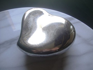 【老時光 OLD-TIME】早期二手台灣製厚重鍍銀珠寶盒