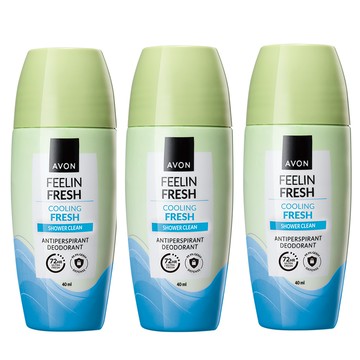 [AVON雅芳]FF沁涼舒爽制汗體香劑40ml  (3入組)