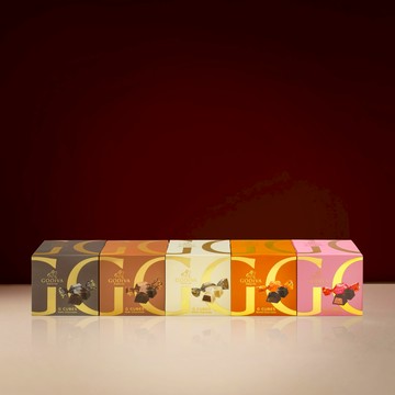[快速出貨]收禮者自選口味【GODIVA】G Cube松露造型巧克力5顆裝 2 入組（牛奶巧克力／黑巧克力／白巧克力／焦糖白巧克力內餡／紅寶石巧克力內餡）