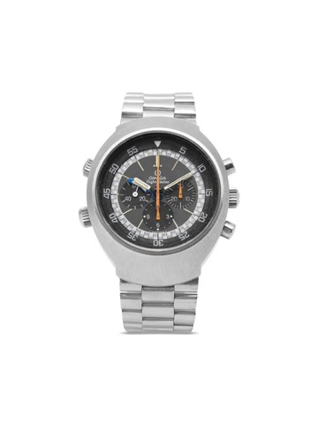 OMEGA - 1970 pre-owned Flight Master Chronograph 43mm - unisex - stainless steel - One Size - Grey