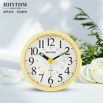 日本麗聲靜音鬧鐘學生專用起床神器夜光多功能床頭擺表簡約現代風