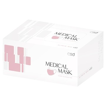 CSD 中衛 成人平面醫療口罩  櫻花粉  50片  1盒
