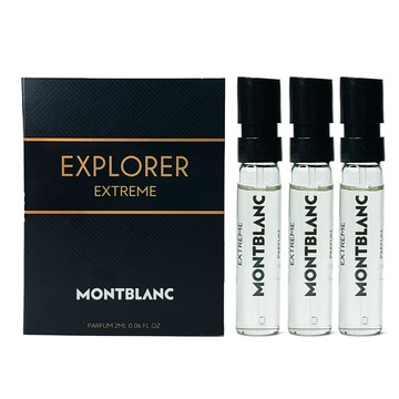 MONT BLANC 萬寶龍 EXPLORER EXTREME 探尋巔峰男性香精(PAUFUM) 2ml 針管*3入組
