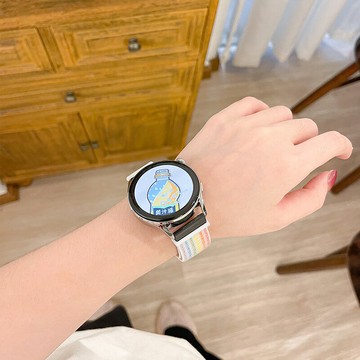 優購生活~適用手表watch3 pro表帶兩節尼龍watch3智能運動手表gt替換帶榮耀magic夏天時尚專用配件臣頌952錶帶 皮帶 尼龍帶 硅膠錶帶 佳明 錶扣拆裝工具 現貨